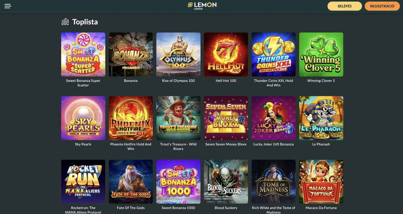 Mit kapnak a regisztrált Lemon Casino felhasználók