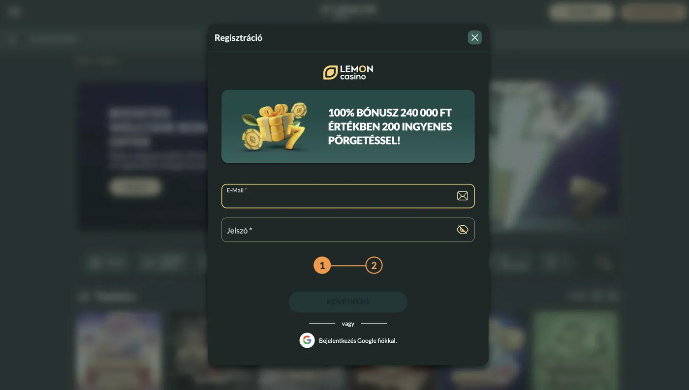 Hogyan működik a Lemon Casino login: regisztráció és belépés lépésről lépésre